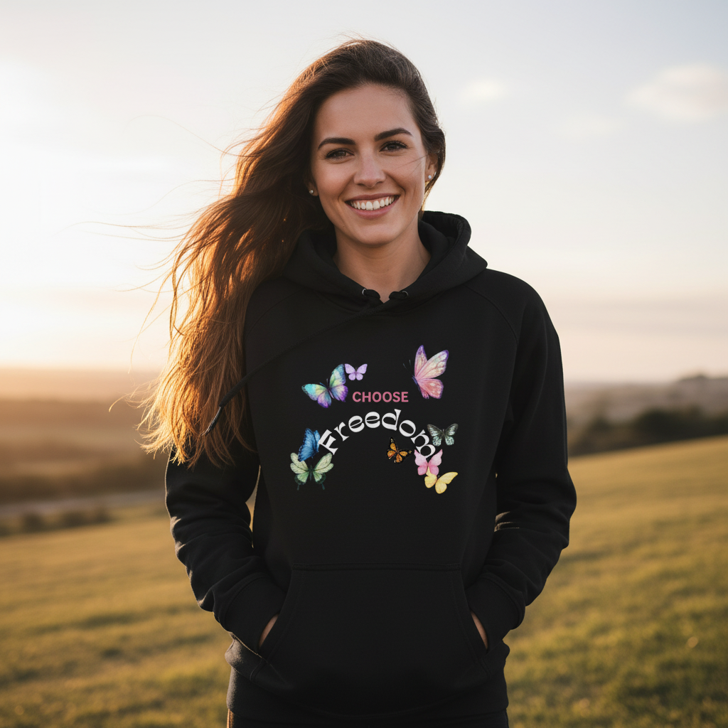 Choose Freedom Hoodie Mockup