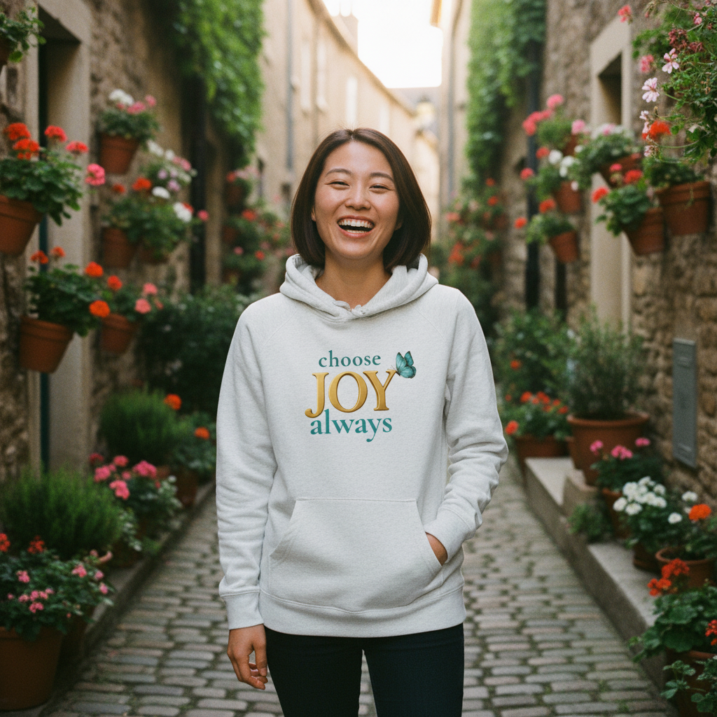 Choose Joy Always - White - Happy