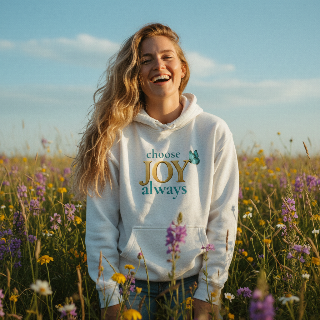 Choose Joy Always - White - Smaller Graphic