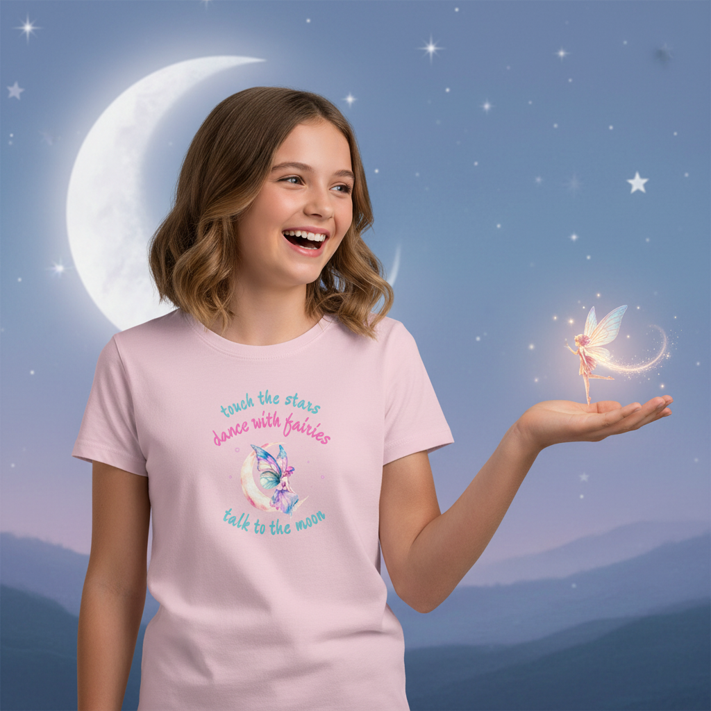 Fairy Tee Tween Girl Mockup