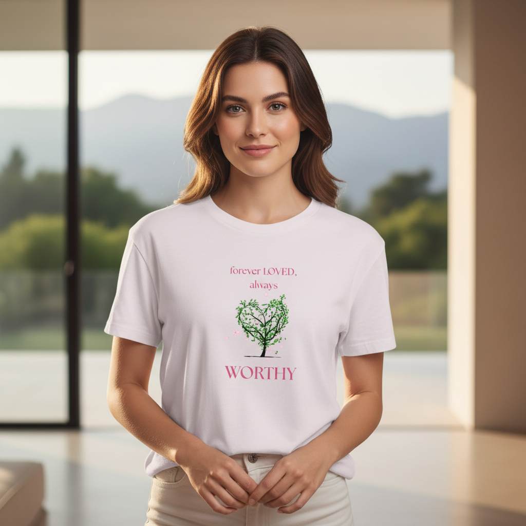 Forever Loved Always Worthy Peaceful Mockup