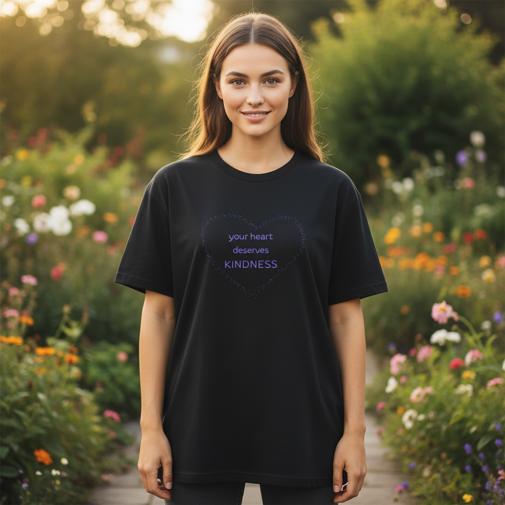 Kindness Tee Garden Mockup - Sleeves Down