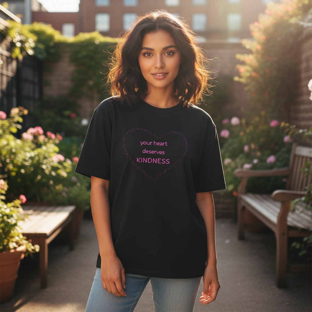 Kindness Tee Pink - New Model & Background