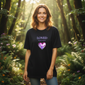 LOVED Beyond Measure Black Tee Relaxed Smaller Design Mockup