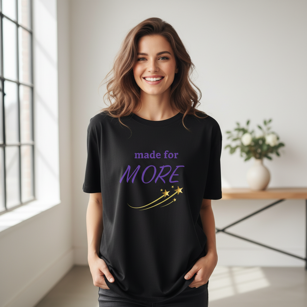 Made for More Black Boyfriend Tee Chic Setting