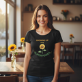 Natural authentic pose with perfect fit tee