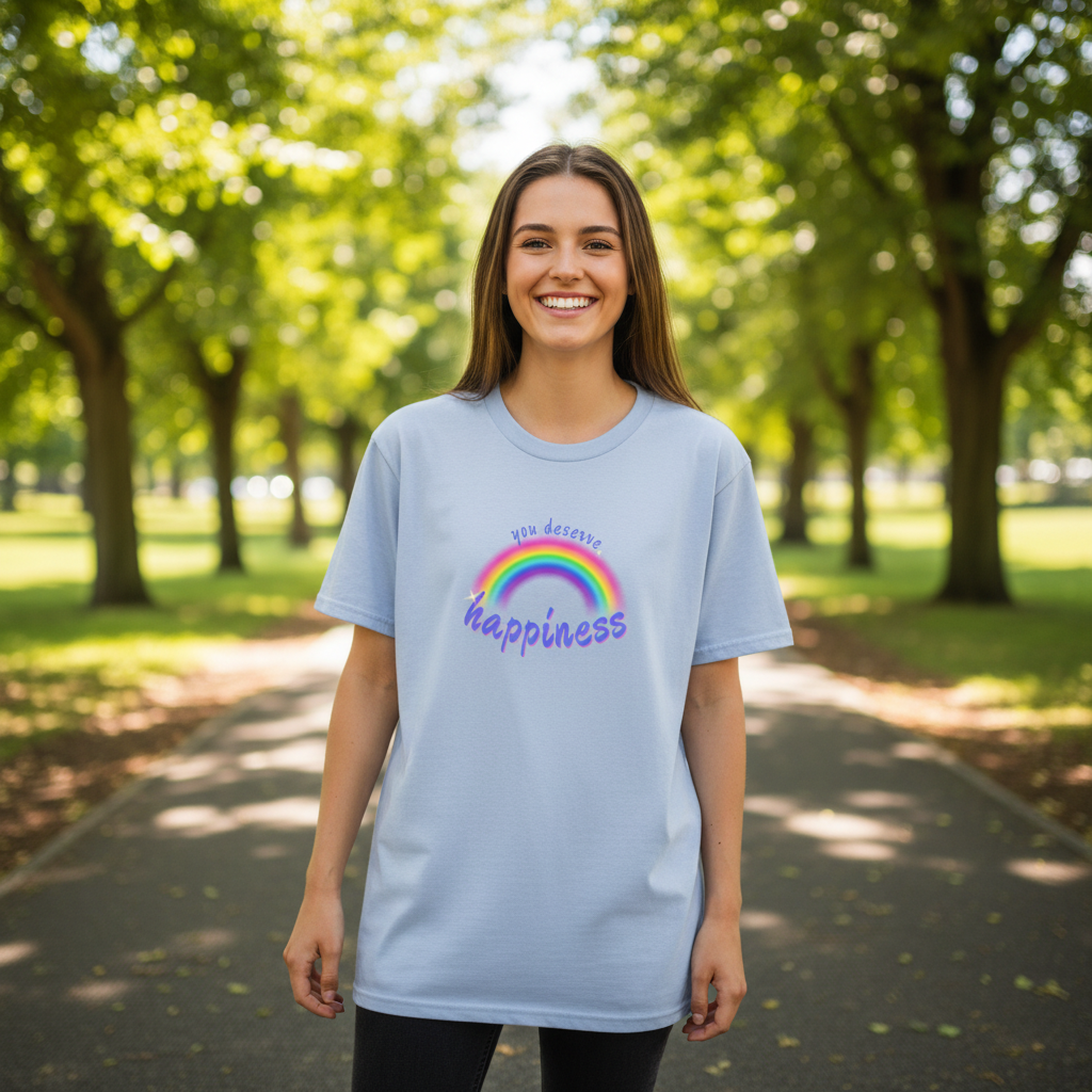 Powder Blue Happiness Tee