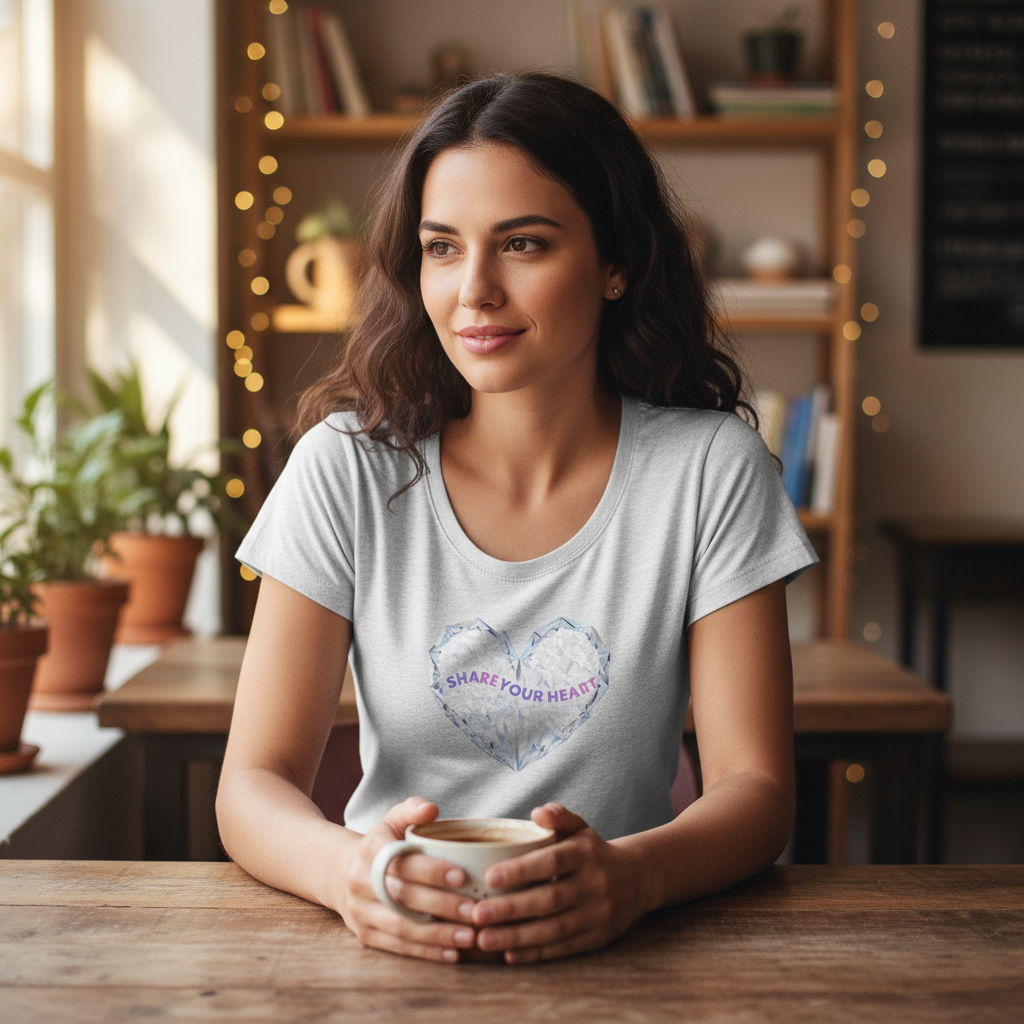 Womens curve hem scoop neck tee