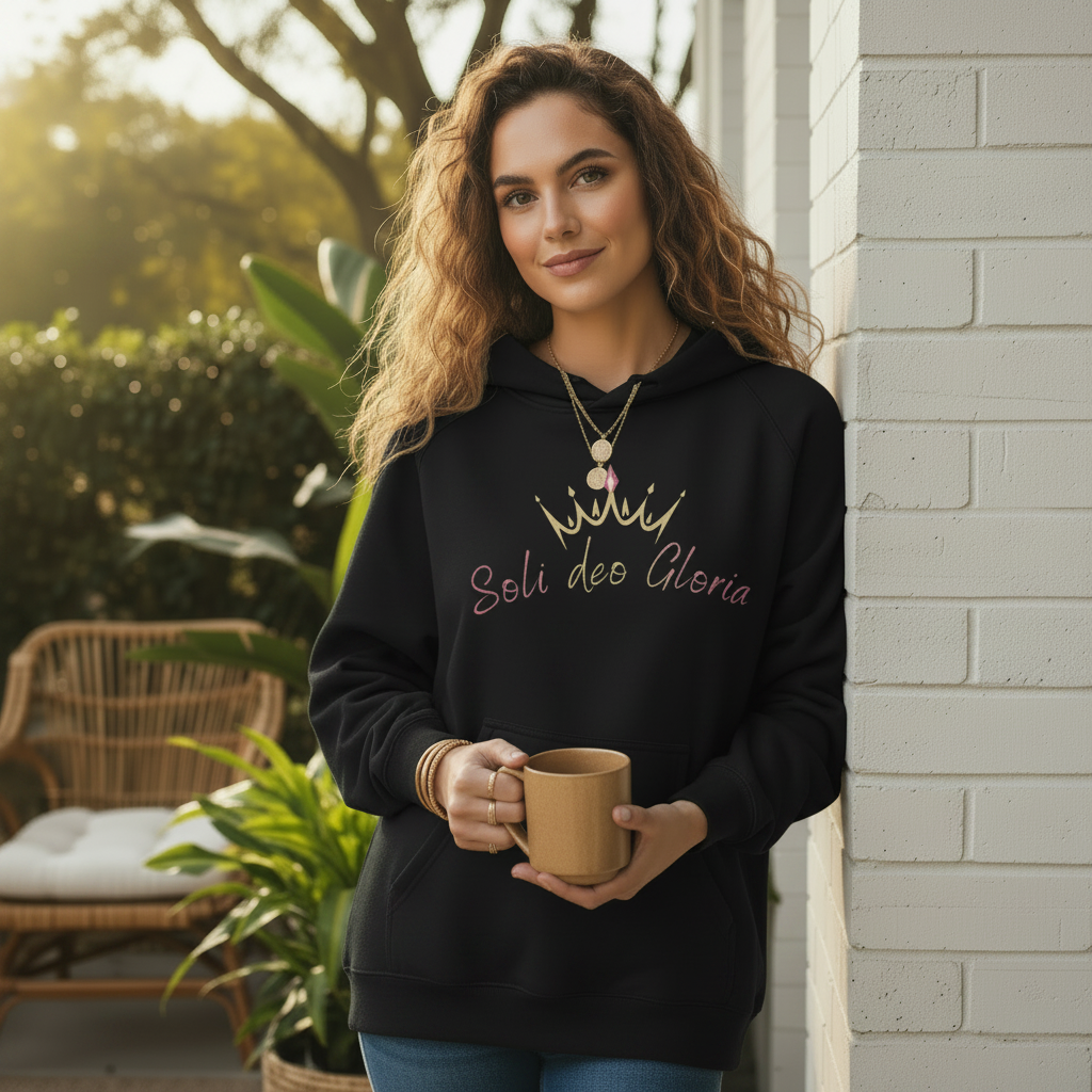 Soli Deo Gloria Hoodie – Oversized Relaxed Fit