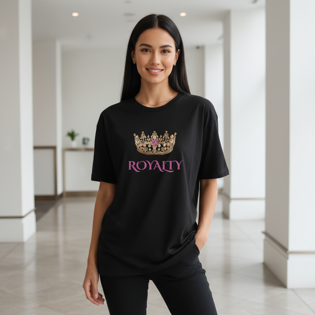 Sweet Sweet Love Black Tee Straight Hair Upmarket Mockup