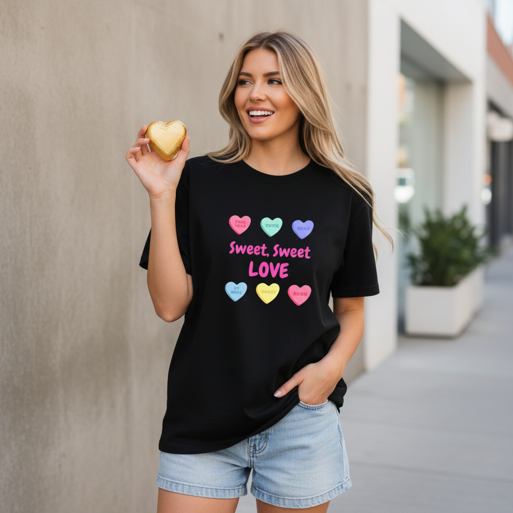 Sweet Sweet Love tee clean streetwear mockup
