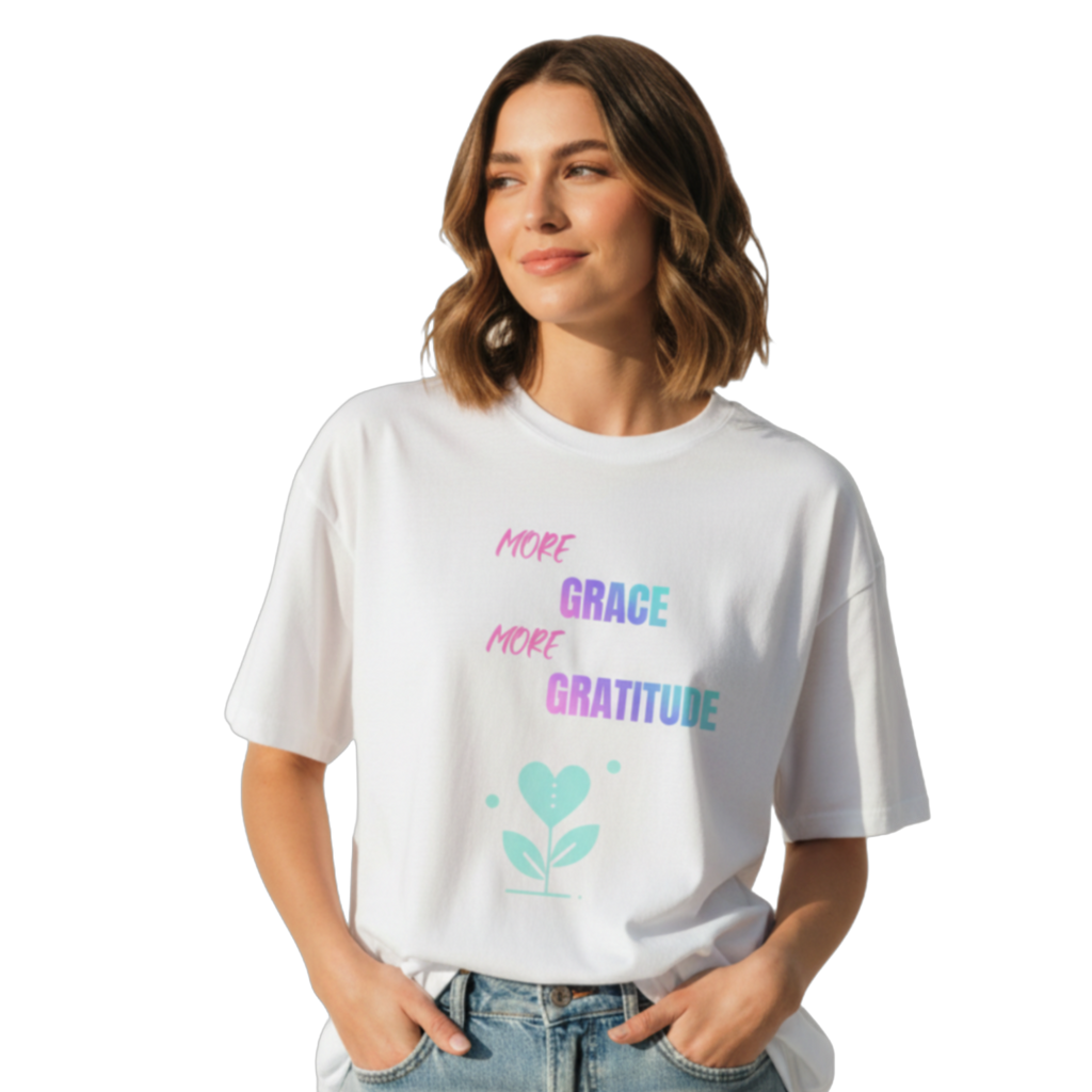 Grace and Gratitude oversized tee