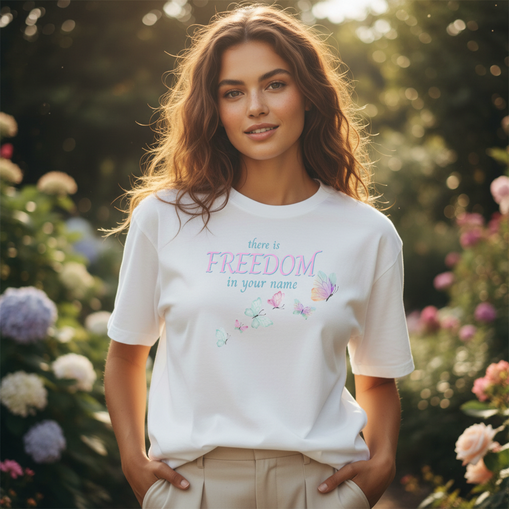 White Tee Lifestyle Mockup