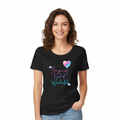 Woman wearing Be your own kind of Wonderful tee