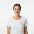 Woman wearing FEEL IT HEAL IT tee